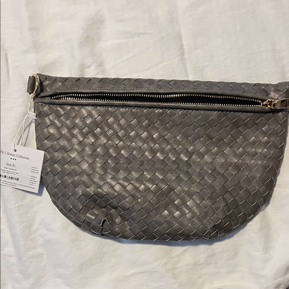 Pretty Simple Woven Leather Crossbody Bag